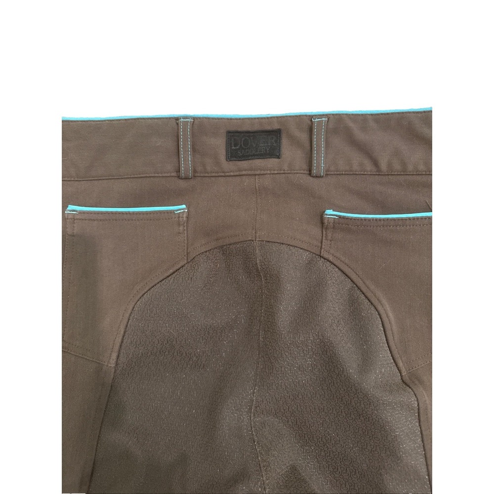 Dover Saddlery Breeches Womens 30 x 27 Gray Full Seat Silicone Grip Riding Pants - Picture 5 of 5